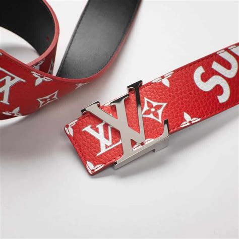 supreme x louis vuitton belt fake|supreme initiales belt.